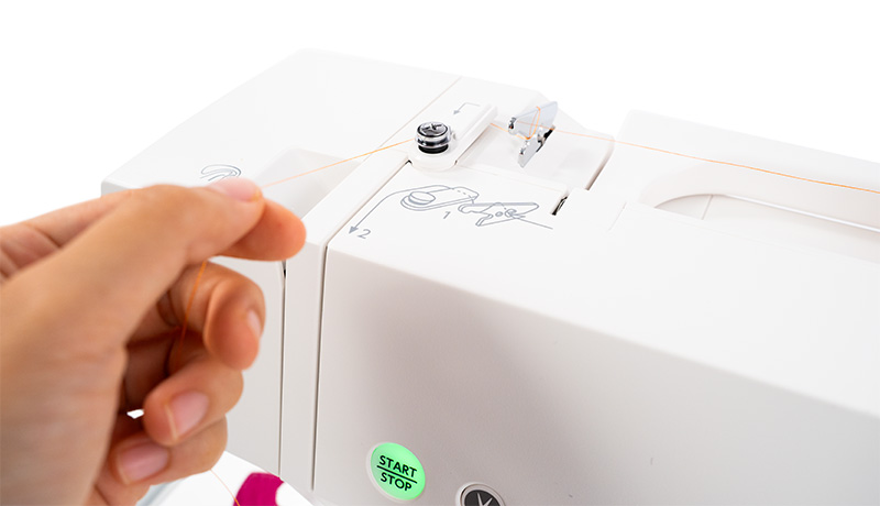 Janome 550ELE Easy threading path